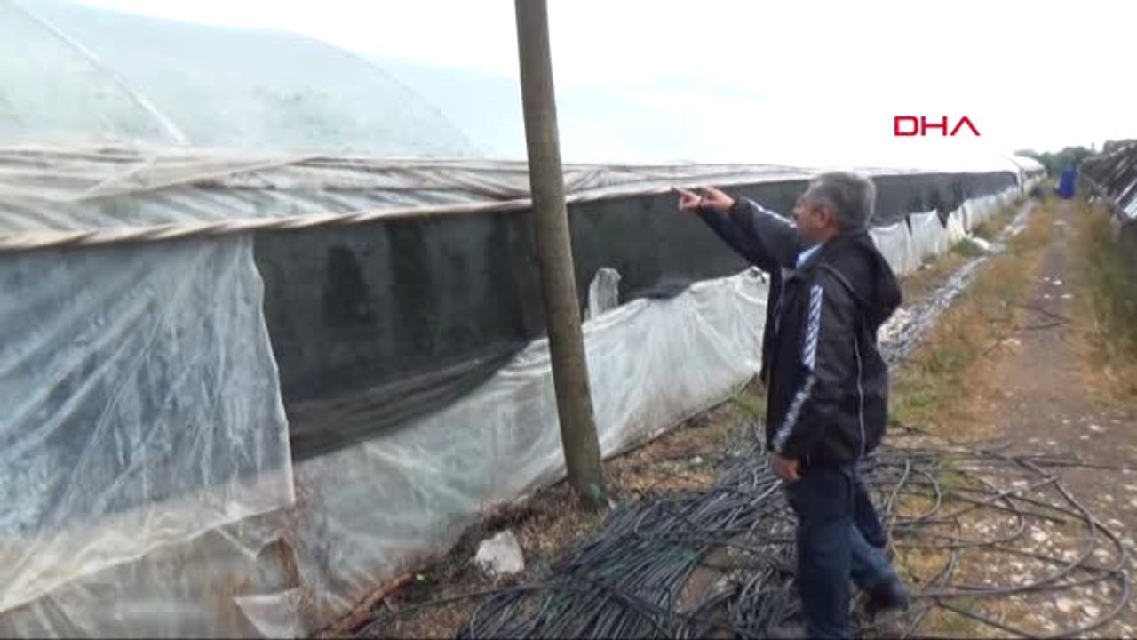 Antalya Fırtına ve Dolu Tarım Alanlarını Vurdu Ek