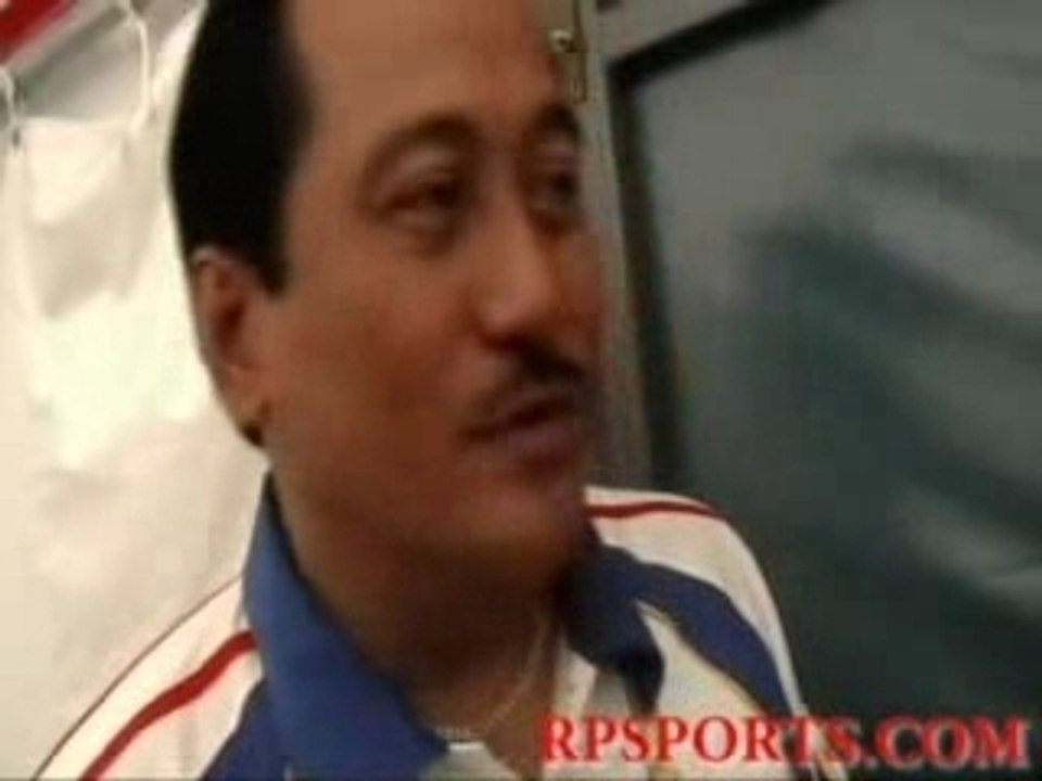 Interview with basketball coach Junel Baculi after beating