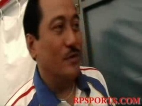 Interview with basketball coach Junel Baculi after beating
