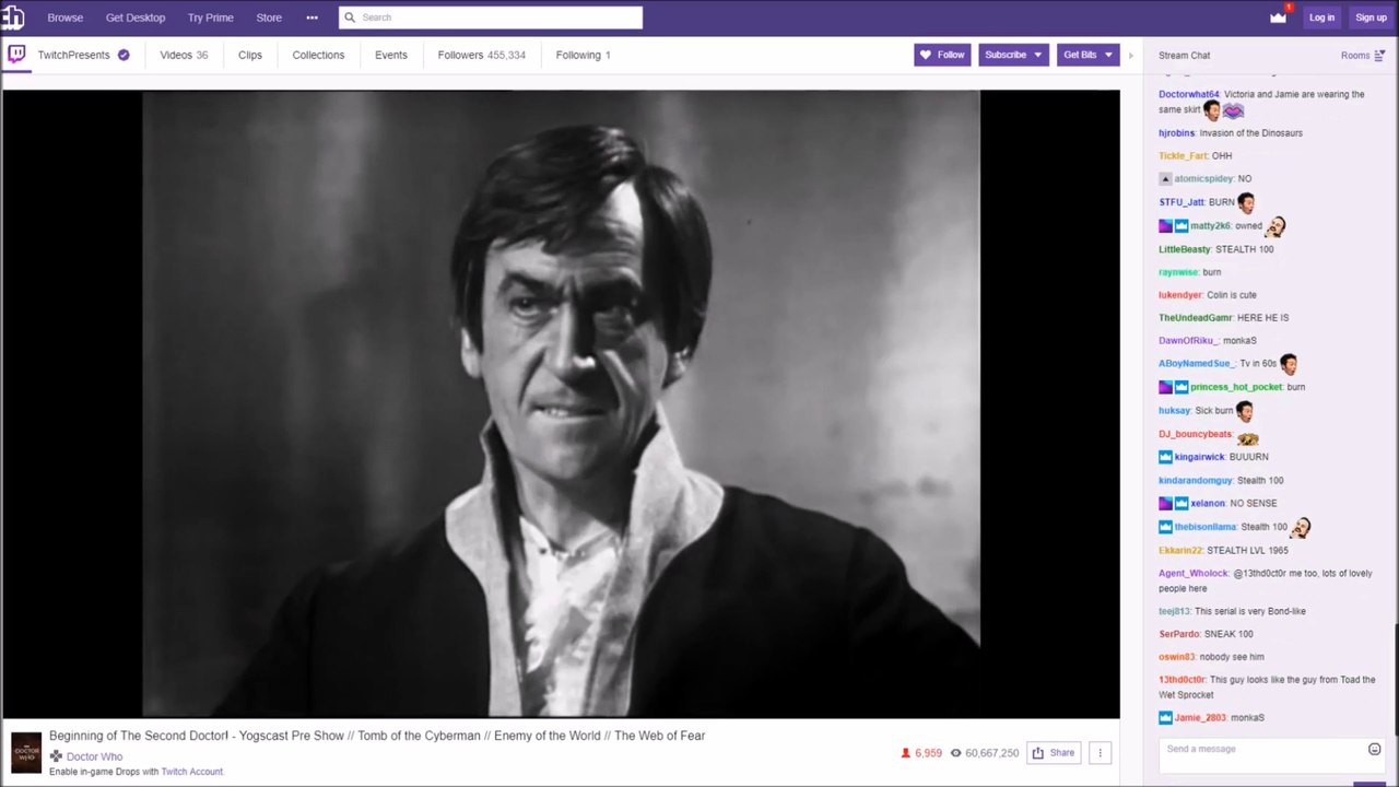 TwitchPresents - Doctor Who Stream - Enemy of the World (6/6)