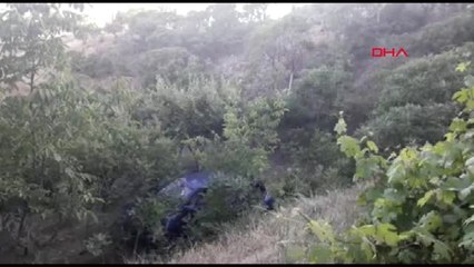 Elazığ - Kaza Yapan Otomobil, 50 Metre Derinliğindeki Bahçeye Uçtu