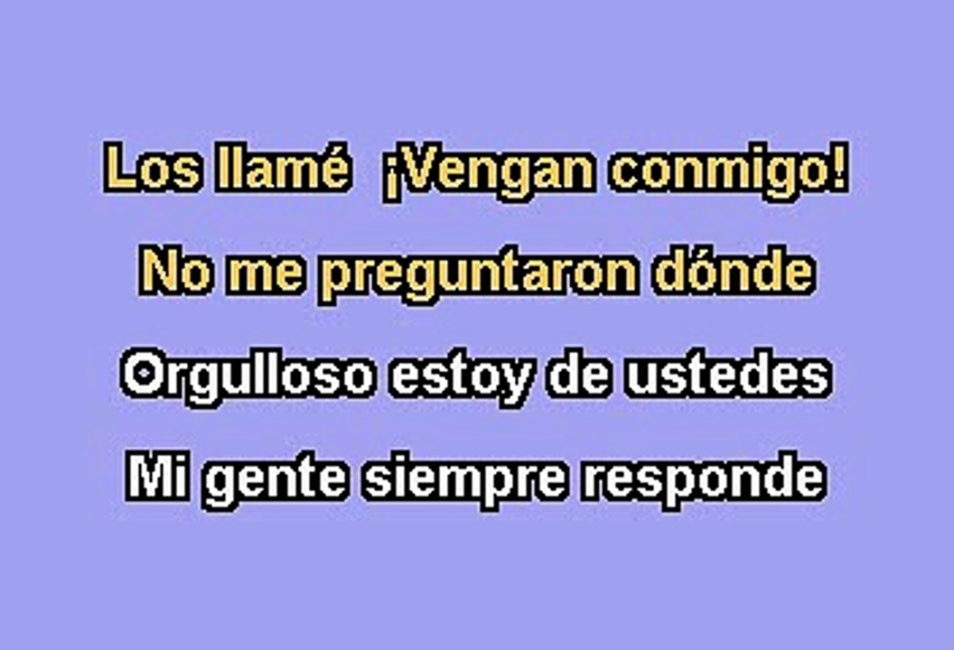 Hector Lavoe - Mi gente (Karaoke)