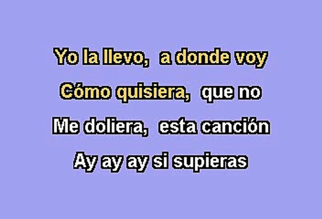 Elefante - La Que Se Fue (Karaoke)