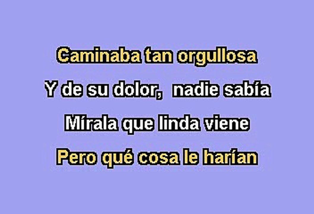 Hector Lavoe - Triste y Vacia (Karaoke)