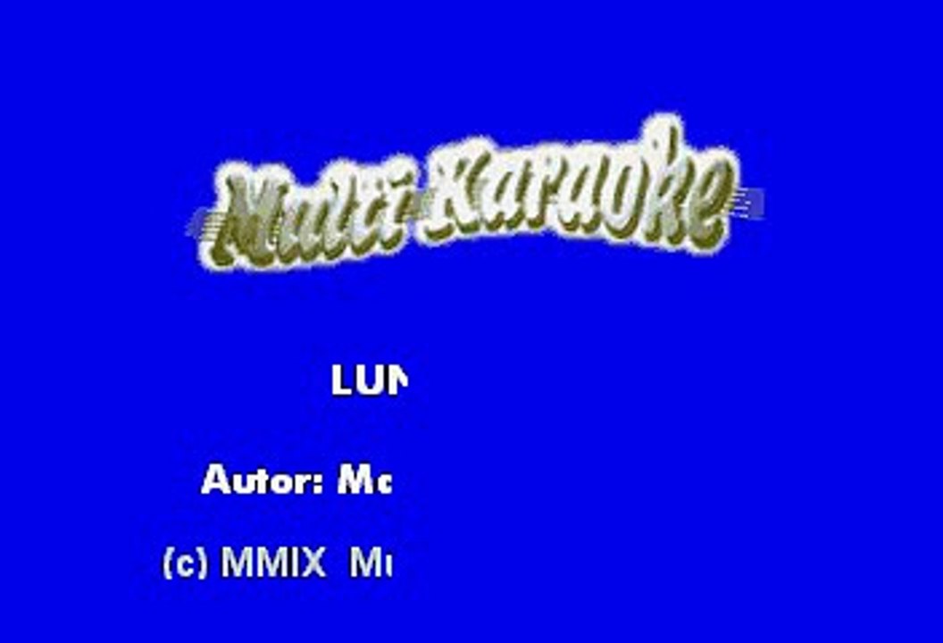 Marco Antonio Solis - Lune llena (Karaoke)