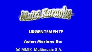 Mariano Barba - Urgentemente (Karaoke)