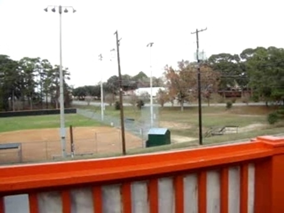 View from outside deck of bar