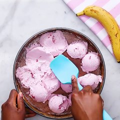 Banana Split Ice Cream Pie