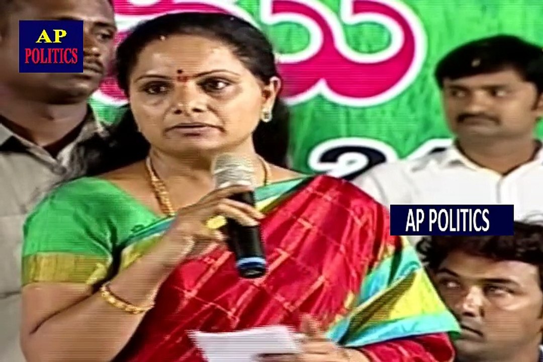 MP Kavitha Speech At Rythu Bandhu meeting_Jagtial_KTR-AP Politics