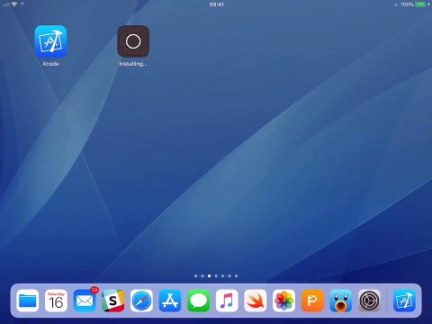 Louis Dhauwe I created a proof of concept Xcode for iPad Code is compiled on a Mac which acts as a remote server Generates an ipa that is uploaded by