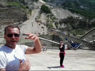 Visite des carrières du Salève à Etrembières