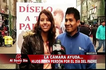 Hijos le piden perdón a sus padres en su día