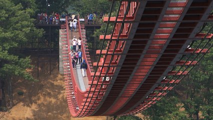경치 좋고 스릴도 만끽...'출렁다리' 놀러오세요! / YTN