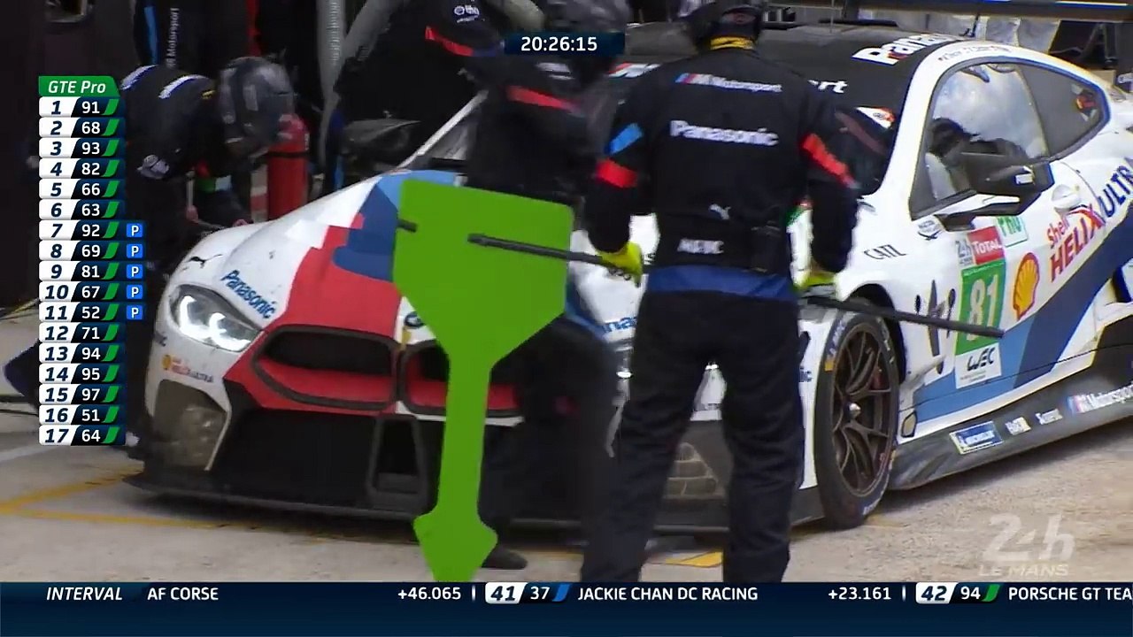 Sébastien Bourdais (Ford n°68) passe en tête en LMGTE Pro