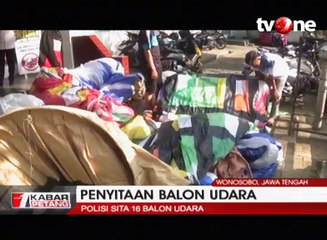 下载视频: Ganggu Lalu Lintas Penerbangan, Polisi Sita 19 Balon Udara