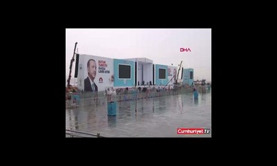 AKP'liler Yenikapı'da toplanmaya başladı