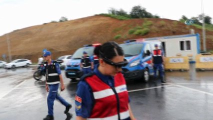 Jandarmadan bayram sonu asayiş uygulaması