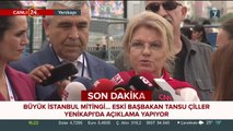 Tansu Çiller Yenikapı'da