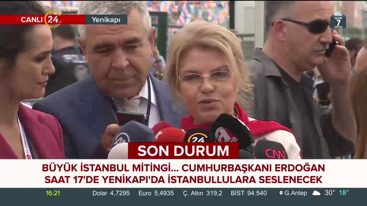 Tansu Çiller Yenikapı'da