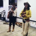 American cowgirls showing us how to yodel! 