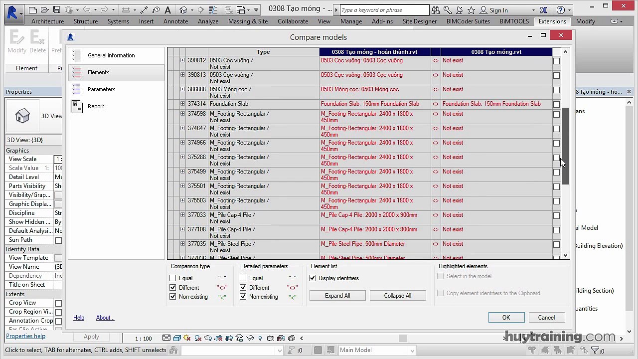 1102. _Tìm hiểu công cụ so sánh file trong Revit  mp4