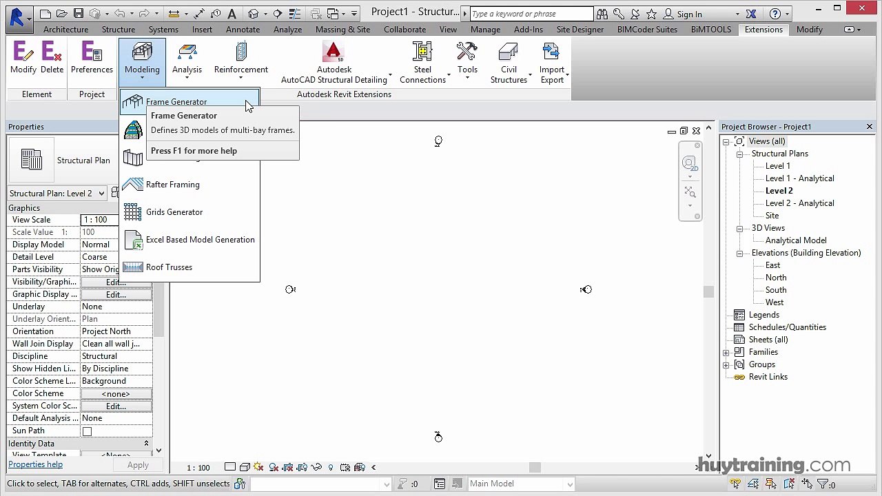 1103. _Xây dựng nhanh khung nhà kết cấu thép trong Revit  mp4