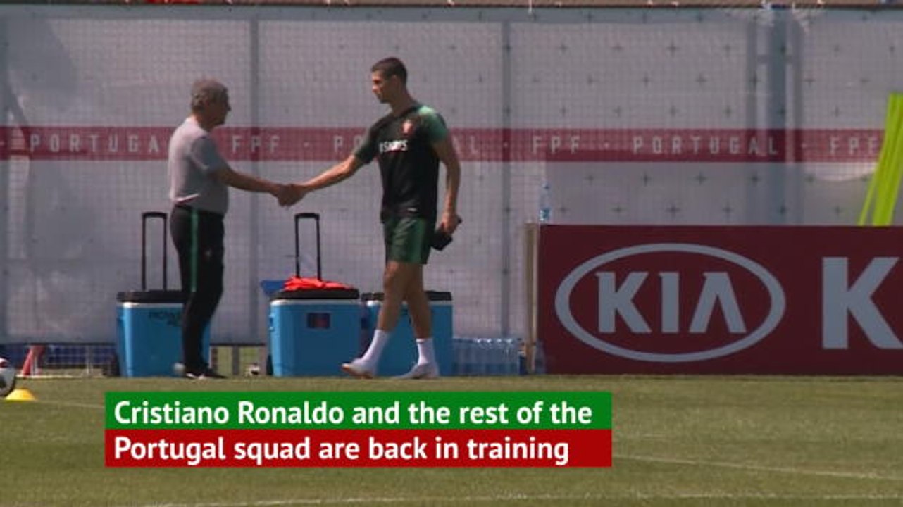 Ronaldo back in Portugal training after hat-trick heroics