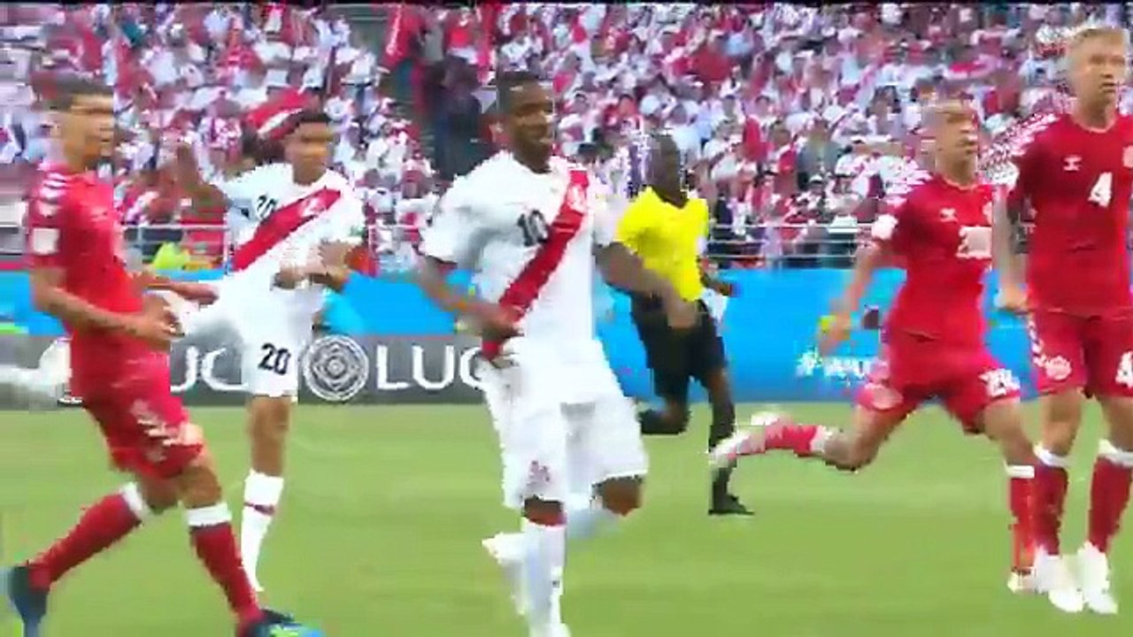 Résumé du match entre le Danemark et l'Euro (1-0) Match fou (plein écran) 16/6/2018