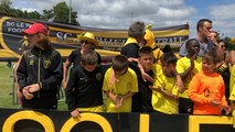 Ulrich Ramé rencontre les jeunes au tournoi international de foot