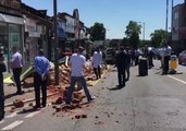 Shoppers Helped to Safety After Roof Collapses on North London Street