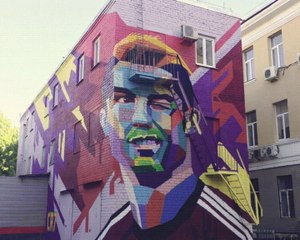 Behind the Scenes - Ronaldo mural comes to life in Kazan