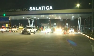 Minggu (17/6) Malam, Tol Salatiga Terpantau Ramai Lancar