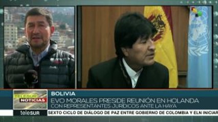 Evo Morales se reúne en La Haya con el equipo jurídico nacional