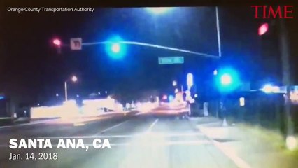 car met with accident and went on house second floor