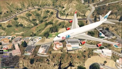 Massive Air Plane _Stunning Landing_ at AirCraft Carrier (GTA 5 Funny Moments)