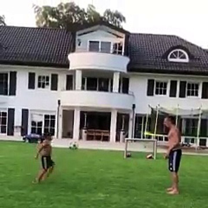 Franck Ribéry et son fils