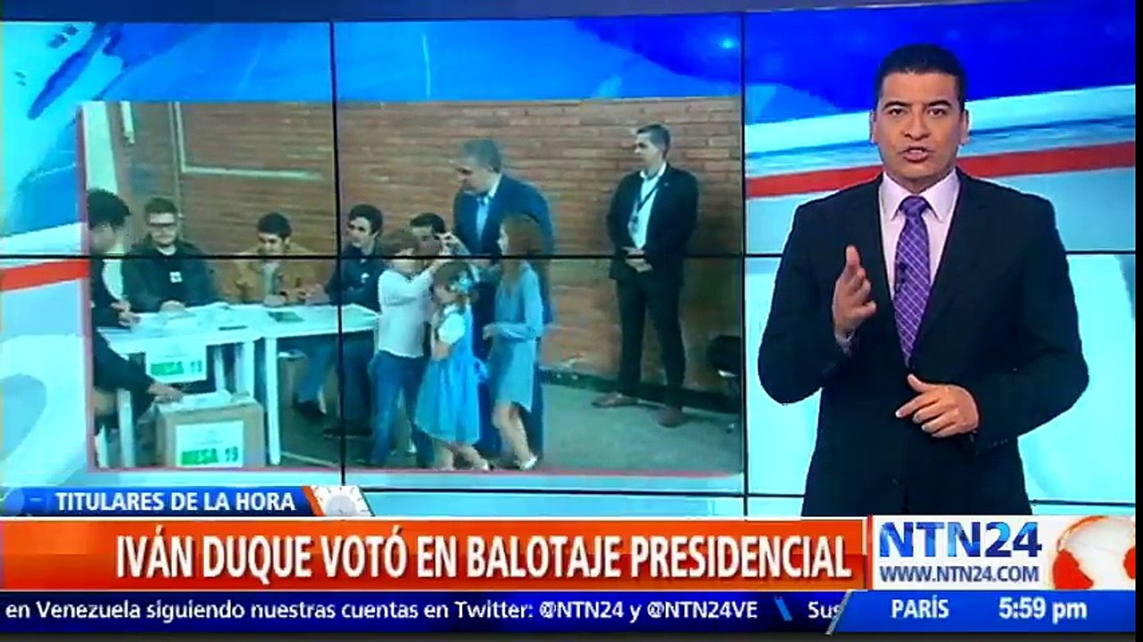 Candidato presidencial Iván Duque llamó a los colombianos a votar con consciencia