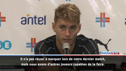 Uruguay - Varela: "Suárez est un grand joueur"