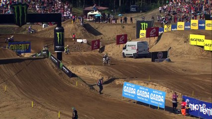 Clement Desalle Crash Race 2 - Fiat Professional MXGP of Lombardia 2018