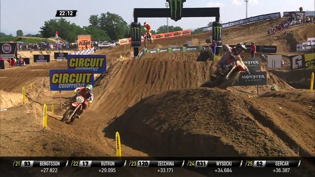 Antonio Cairoli passes Tim Gajser - Fiat Professional MXGP of Lombardia 2018
