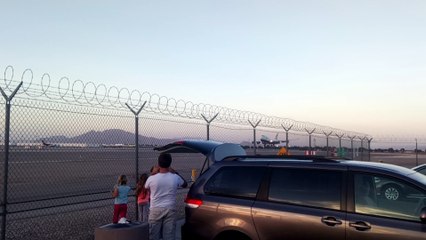 British Airway's 747 landing at McCarren Intl (Las Vegas)