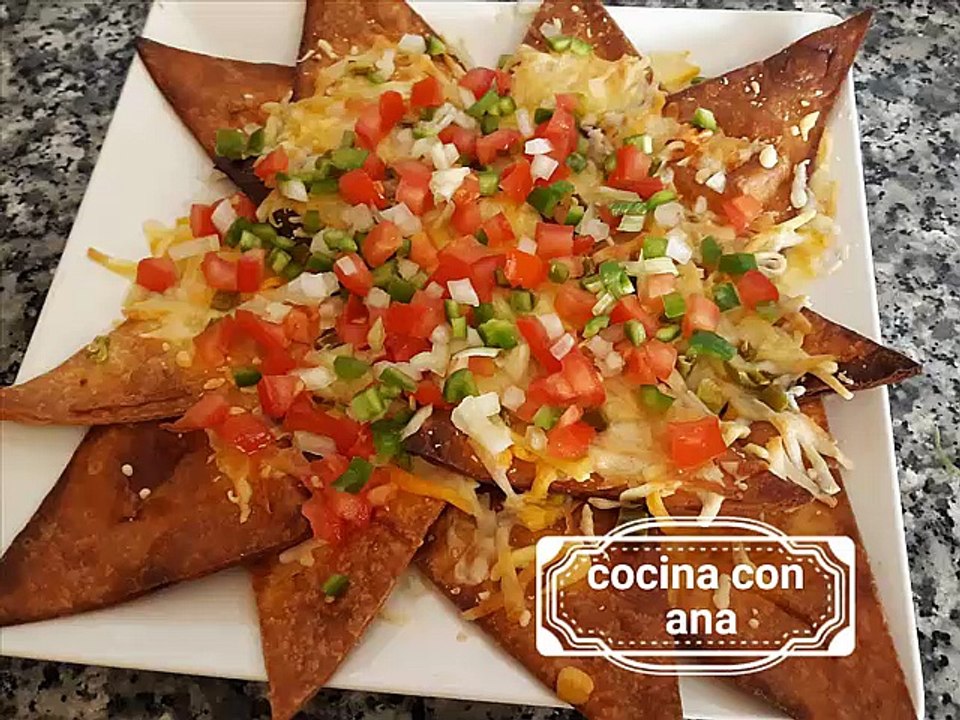 aperitivos faciles TOTOPOS CON PICO DE GALLO