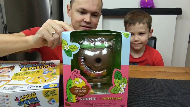 Смешной Челлендж Кушаем желейные черви из червивого шоколадного яблока мисс Катя и мистер макс новые серии ютуб 2017