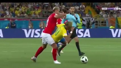 ملخص مباراة البـ, ـرازيل وسويـ, ـسرا1-1 تألق كوتينيو فى الهدف وجنون عصام الشوالى - كاس العالم