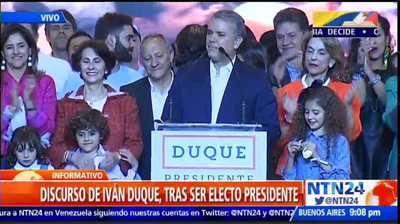 "Nuestra bandera será la lucha frontal contra la corrupción": Duque