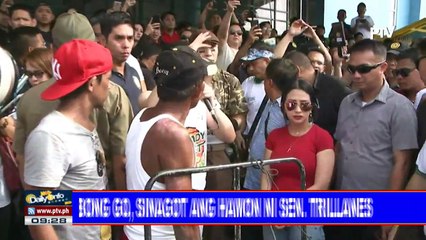 SAP Bong Go, sinagot ang hamon ni Sen. Trillanes