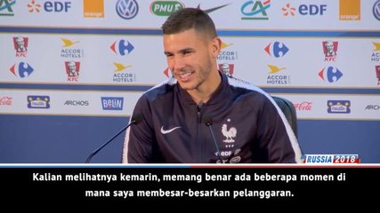 Bek Perancis, Hernandez mengakui 'berlebihan’ di pertandingan melawan Australia