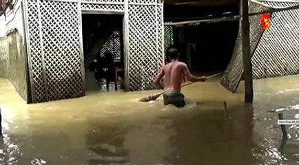 မင္းဘူး(စကု)ၿမိဳ႕ ေရႀကီးေရလွ်ံျဖစ္ (႐ုပ္/သံ)