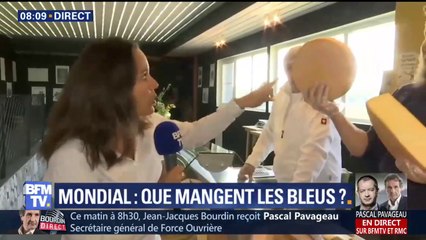 Ashley Chevalier nous fait découvrir ce que mangent les Bleus en Russie 