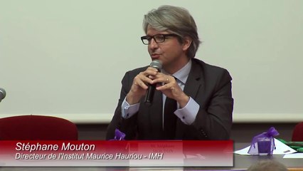 "Ouverture des travaux scientifiques", Stéphane MOUTON, Directeur de l’Institut Maurice Hauriou (IMH)_IMH-IDETCOM-IFR_La territorialité de la laïcité_01-10